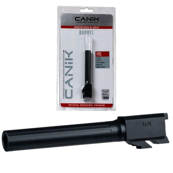 Canik Steel Drop in Barrel for Select Canik Pistols Full Size Fluted Black - Precision Shot Firearms