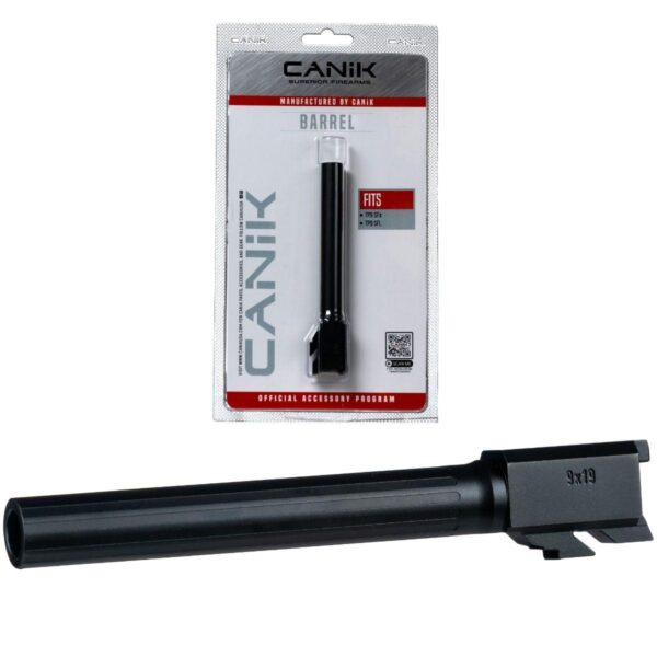 Canik Steel Drop in Barrel for Select Canik Pistols Fluted Full Size Black - Precision Shot Firearms