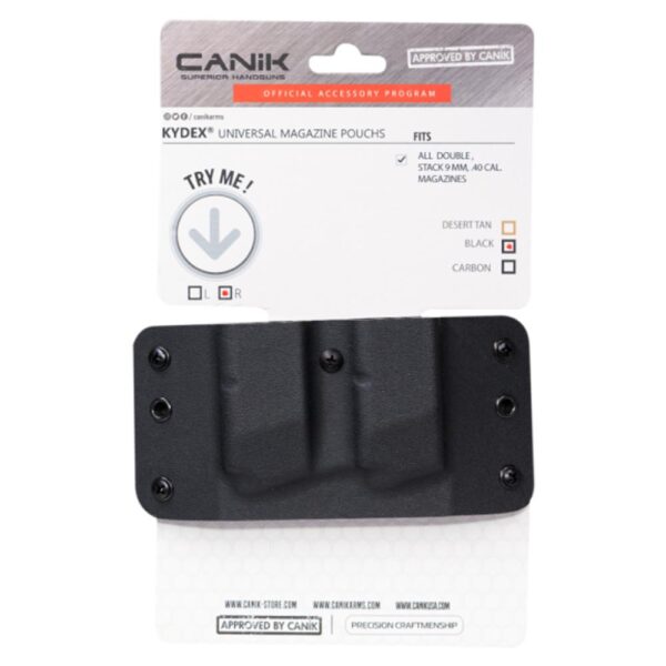 Canik Double Magazine Carrier Black for all Double STack 9mm/.40 Cal Magazines - Precision Shot Firearms