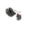 Canik Warren Tactical Suppressor Sight Fiber Front Wide Blacked Out Rear - Precision Shot Firearms