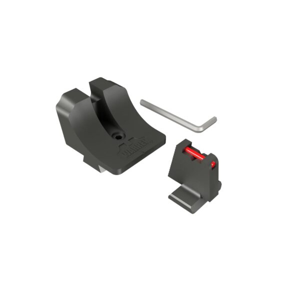 Canik Warren Tactical Suppressor Sight Fiber Front Wide Blacked Out Rear - Precision Shot Firearms