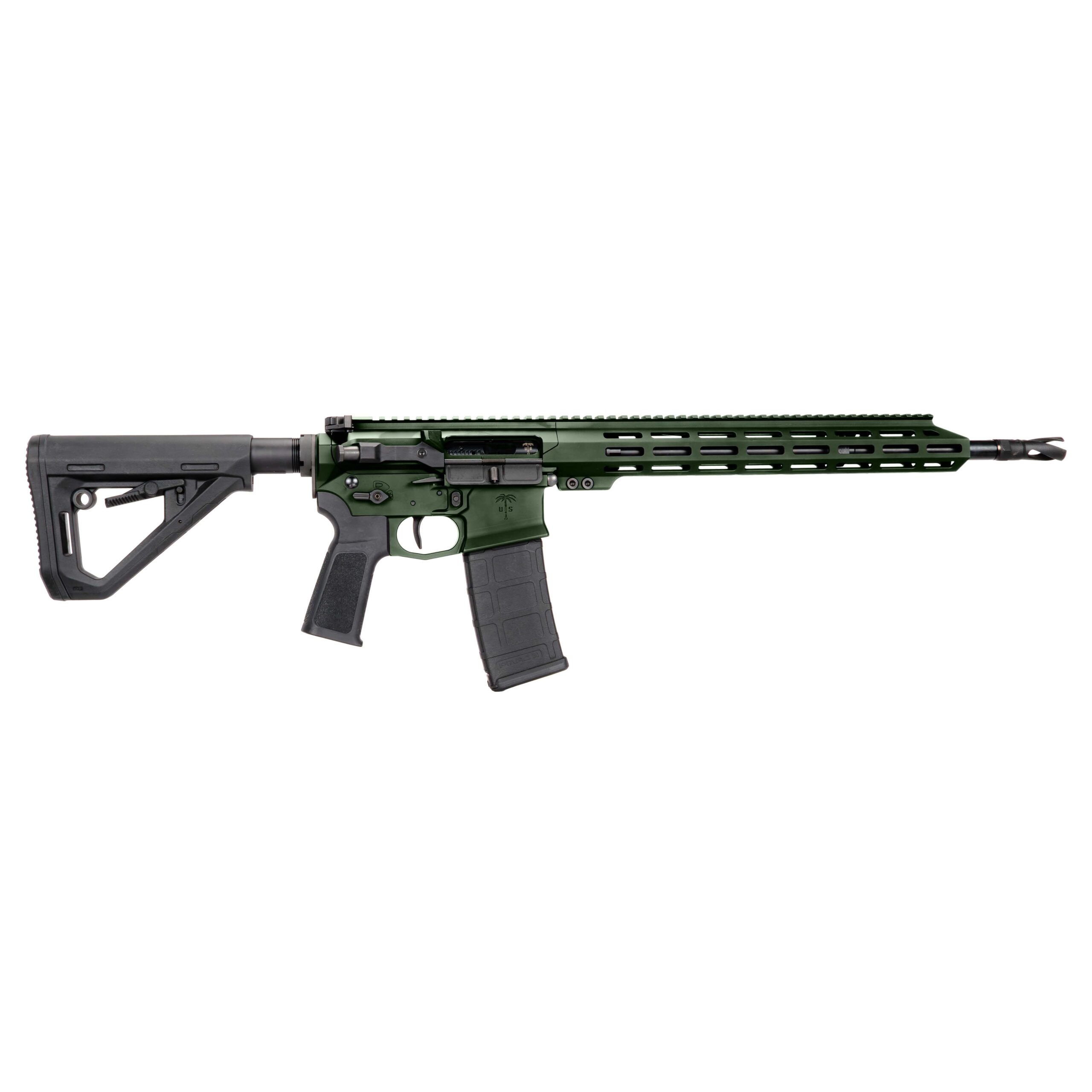 US Palm Storm CAT4 Rifle 5.56mm 30rd Magazine 16" Threaded Adjustable Stock Green - Precision Shot Firearms