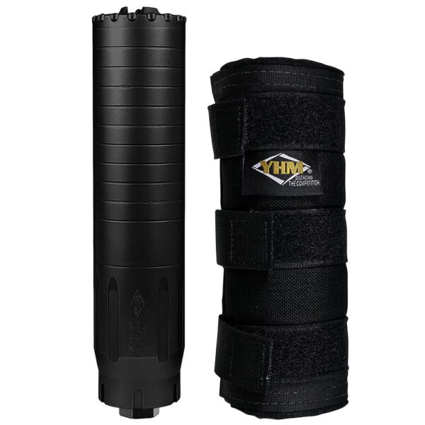 YHM Bad Larry Sound Suppressor Cover 6.3" Black - Precision Shot Firearms