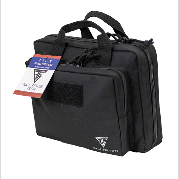 Full Forge Gear CAT-2 Double Pistol Case Black - Precision Shot Firearms