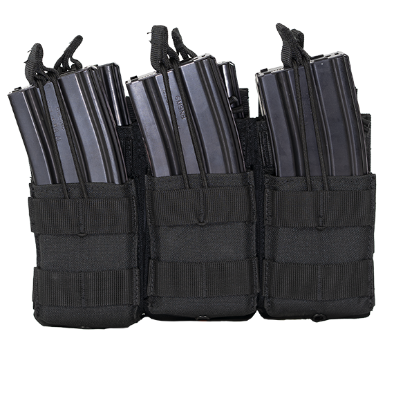 MKS Full Forge Gear Triple Magazine Pouch Black - Precision Shot Firearms