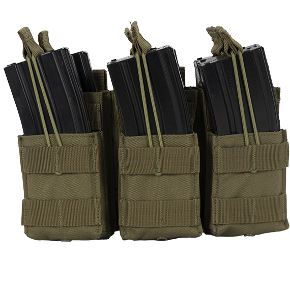 MKS Full Forge Gear Triple Magazine Pouch Green - Precision Shot Firearms