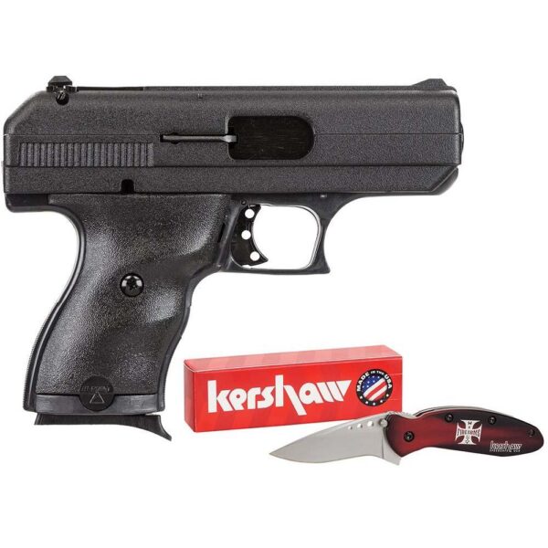 Hi-Point C9 Compact Handgun 9mm Luger 8rd Magazine 3.5" Barrel w/Kershaw Knife - Precision Shot Firearms