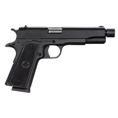Rock Island M1911 GI Standard Full Size Handgun .45 ACP 8/rd Magazine 5" Threaded Barrel Black - Precision Shot Firearms