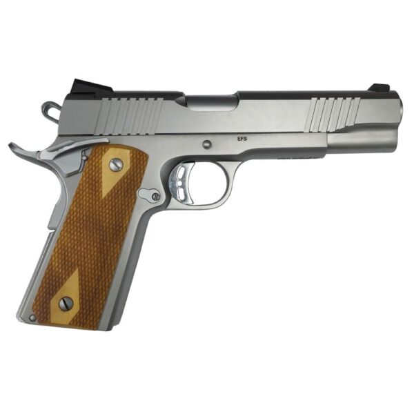 Rock Island Armory Rock 1911 Full Size Handgun 10mm 8rd Magazine 5" Barrel Stainless Steel with Wood Grip - Precision Shot Firearms