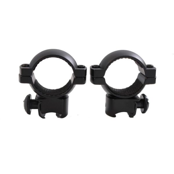 Traditions Aluminum Scope Rings fits .22 Airguns 3/8" Grooved Receiver 1" Medium - Matte Black - Precision Shot Firearms
