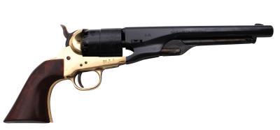 Traditions 1860 Army Redi-Pak Black Powder Revolver / Walnut / Brass .44 Cal 8" Blued Barrel - Precision Shot Firearms