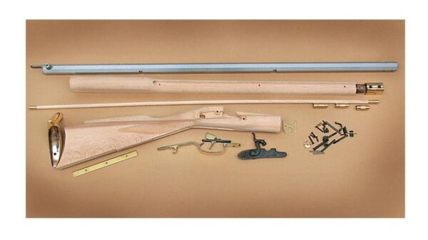 Traditions Black Powder Kentucky Rifle Build-It-Yourself Kit Select Raw Hardwood .50 Cal 33.5" White Barrel - Precision Shot Firearms
