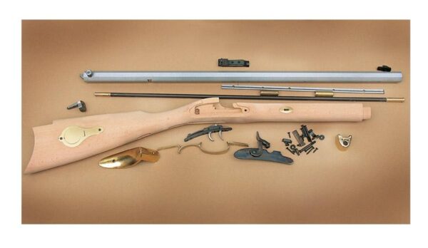 Traditions St. Louis Hawken Rifle Build-It-Yourself Kit Select Raw Hardwood .50 Cal 28" White Barrel - Precision Shot Firearms