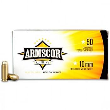 Armscor Handgun Ammunition 10mm 180gr FMJ 1008 fps 50/ct - Precision Shot Firearms