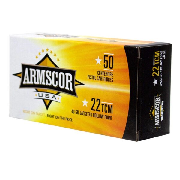 Advanced Tactical Firearms Armscor Hand Ammunition .22TCM 40 gr JHP 50/ct - Precision Shot Firearms