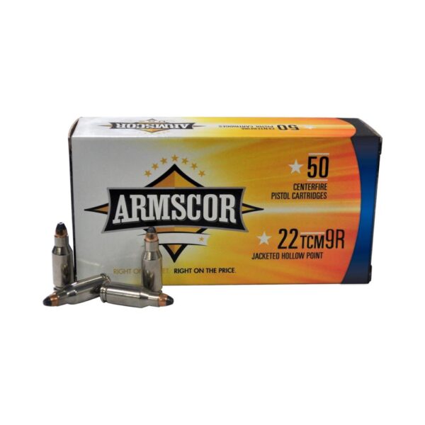 Armscor Handgun Ammunition 22TCM9R 39 gr JHP 2000 fps 50/ct - Precision Shot Firearms