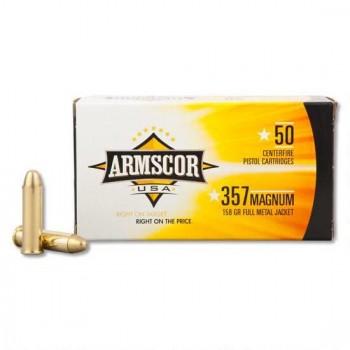 Armscor Handgun Ammunition .357 Mag 158 gr FMJ 1826 fps 50/ct - Precision Shot Firearms