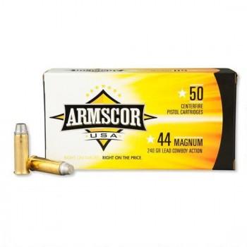 Armscor Handgun Ammunition .44 Mag 240 gr SWC 950 fps 50/ct - Precision Shot Firearms