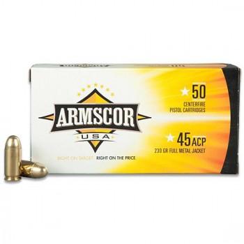 Armscor Handgun Ammunition .45 ACP 230 gr FMJ 849 fps 50/ct - Precision Shot Firearms