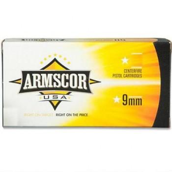 Armscor Handgun Ammunition 9mm Luger 147 gr FMJ 850 fps 50/ct - Precision Shot Firearms