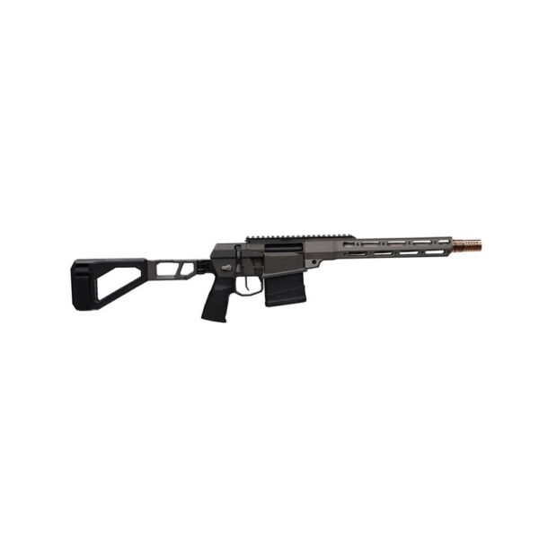 Q Fix 8.6 BLK Pistol 8.6 BLK 10rd Magazine 12" Barrel Grey w/Black Accents Brace - Precision Shot Firearms