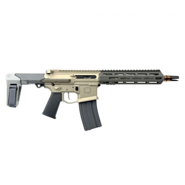 Q Honey Badger Handgun 5.56 NATO 30rd Magazine 10" Threaded Barrel Grey Accents with Brace - Precision Shot Firearms