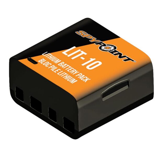 Spypoint LIT-10 Rechargeable Lithium Battery Pack & Charging Cord - Black - Precision Shot Firearms