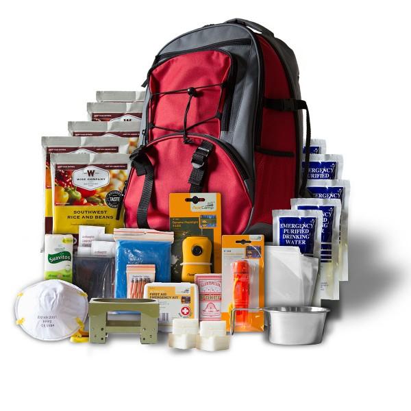 Wise Five Day Emergency Survival Kit Backpack For One Person-32 Servings Red - Precision Shot Firearms