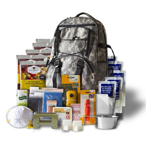 Wise Five Day Survival Kit Backpack For One Person 32 Servings Camo - Precision Shot Firearms