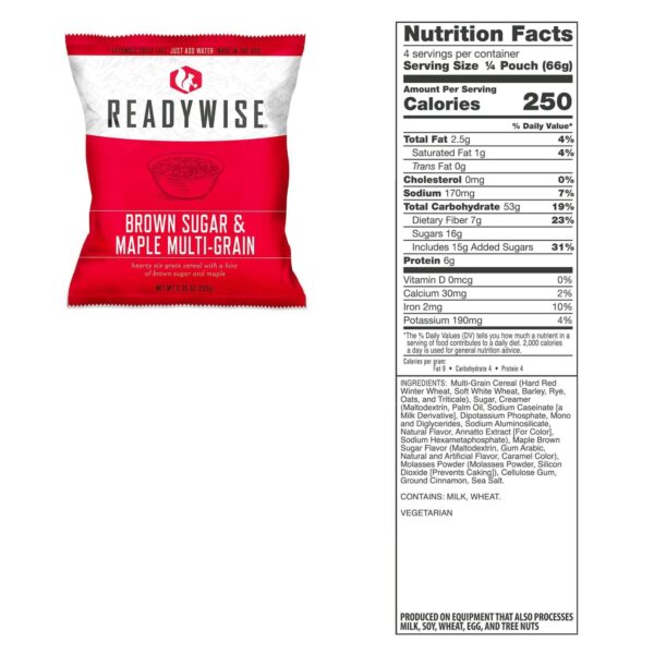 Readywise 7 Day Emergency Dry Bag Breakfast Entree Grab and Go 60 Servings - Precision Shot Firearms