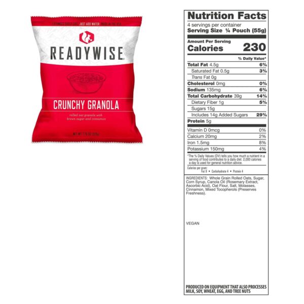 Readywise 7 Day Emergency Dry Bag Breakfast Entree Grab and Go 60 Servings - Precision Shot Firearms