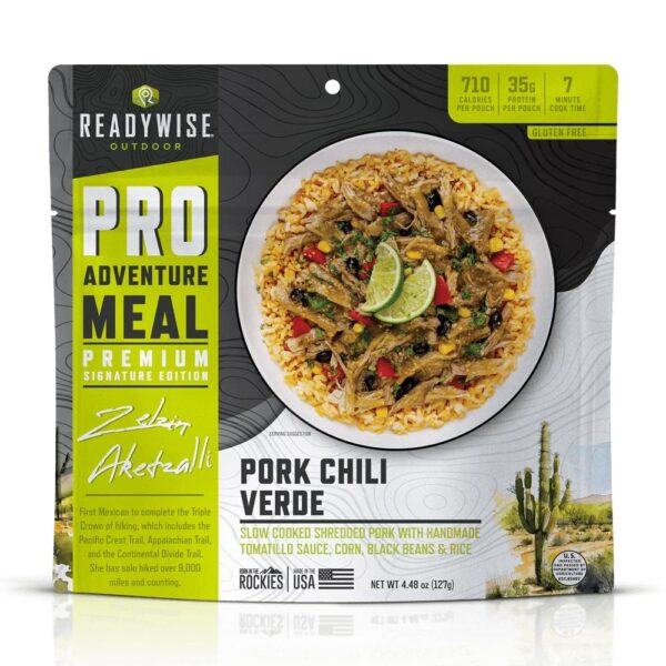 ReadyWise Outdoor Pro Meal Pork Chile Verde Single Pouch - Precision Shot Firearms
