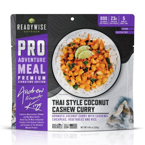 ReadyWise Outdoor Pro Meal Thai Coconut Cashew Curry Single Pouch - Precision Shot Firearms