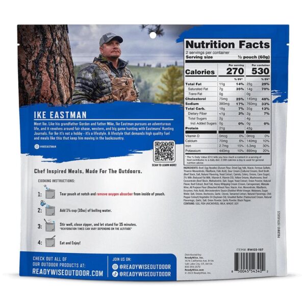 ReadyWise Outdoor ProMeal Beef Strog w/Mushroom CRM Sauce Single Pouch - Precision Shot Firearms
