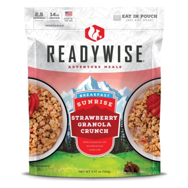 Readywise Sunrise Strawberry Granola Crunch - 4.37 oz - Precision Shot Firearms