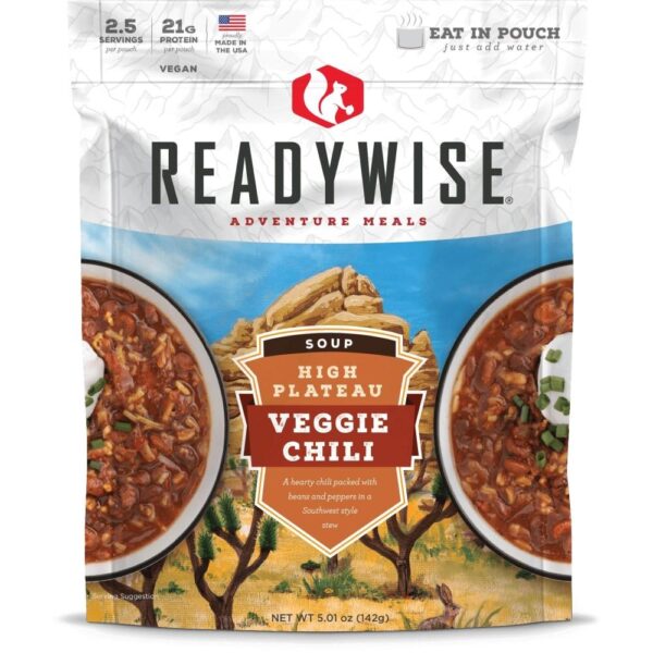 Readywise High Plateau Veggie Chili Soup - 3oz - Precision Shot Firearms