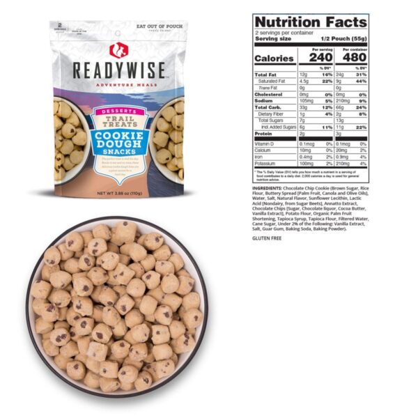 Readywise Trail Treats Cookie Dough - 3.88 oz - Precision Shot Firearms