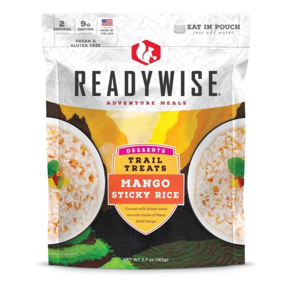 Readywise Trail Treats Mango Sticky Rice - 5.7 oz - Precision Shot Firearms