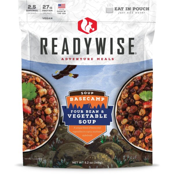 Readywise Basecamp Four Bean & Vegetable Soup- 5.2oz - Precision Shot Firearms