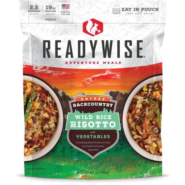 Readywise Backcountry Wild Rice Risotto with Vegetables - 6.7oz - Precision Shot Firearms