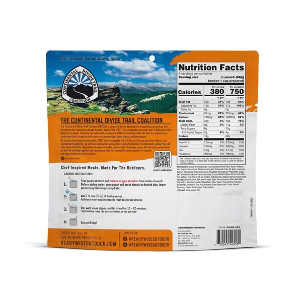 Readywise Homestyle Biscuits and Gravy Signature Edition Pro Meal 6/ct - Precision Shot Firearms