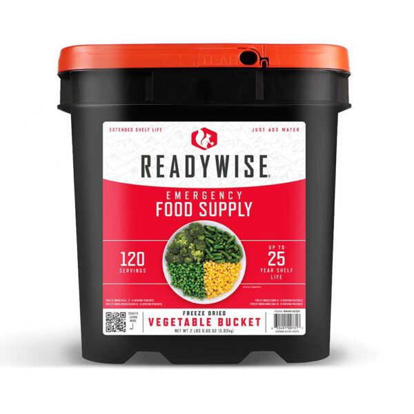 Readywise Freeze Dried Vegetable Bucket 120 Servings - Precision Shot Firearms