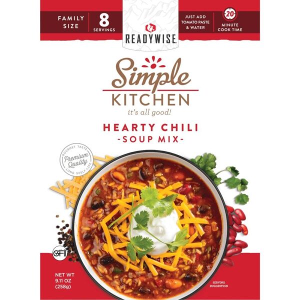 Readywise Simple Kitchen Hearty Chili Single Pouch - Precision Shot Firearms