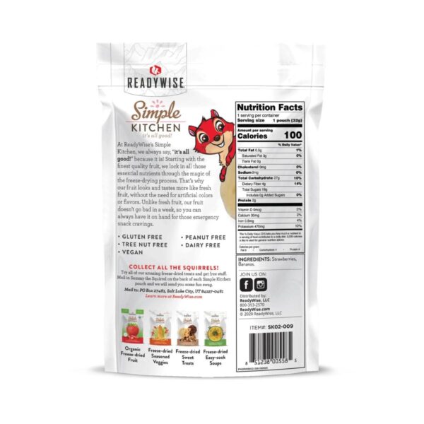 Readywise Simple Kitchen Strawberries & Bananas 1.1 oz - Precision Shot Firearms