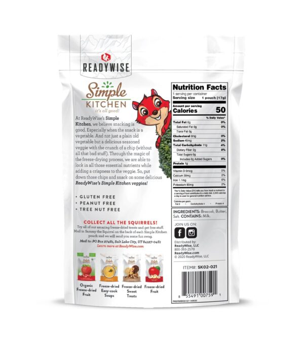 Readywise Simple Kitchen Buttered Broccoli 0.6 oz - Precision Shot Firearms