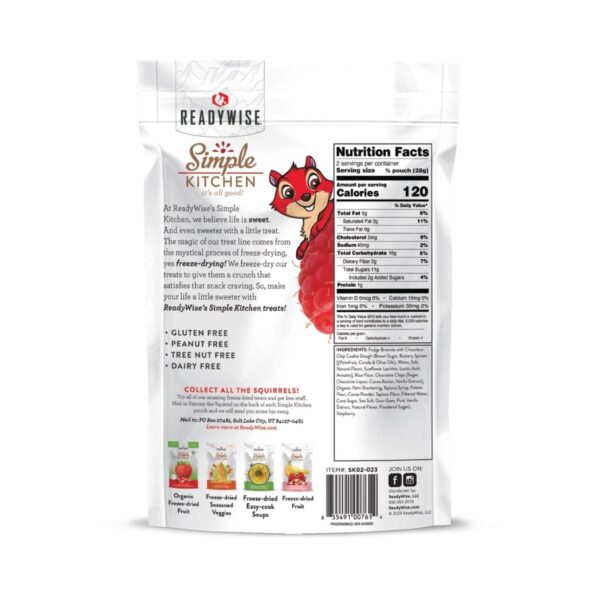 Readywise Simple Kitchen Raspberries & Brownie Bites - 2 oz - Precision Shot Firearms