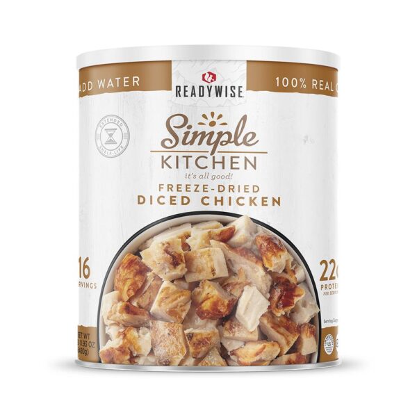 Readywise Simple Kitchen Freeze Dried Diced Chicken 16 Serving - Precision Shot Firearms