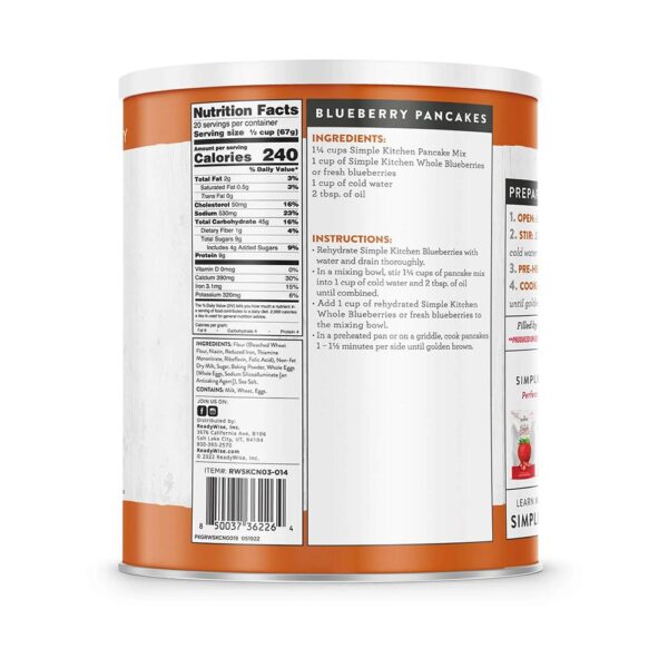 Readywise Pancake Mix #10 Can 20 Serving - Precision Shot Firearms