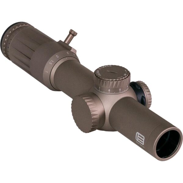 EOTECH Vudu 1-10x28 FFP Rifle Scope - SR5 Reticle MRAD with Daylight Dot TAN/FDE - Precision Shot Firearms