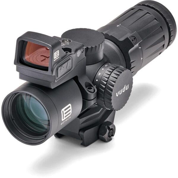 Eotech Vudu Rifle Scope 3-9x32 SFP HC1 Illum. Black with Integrated Mount and EFLX Red Dot - Precision Shot Firearms